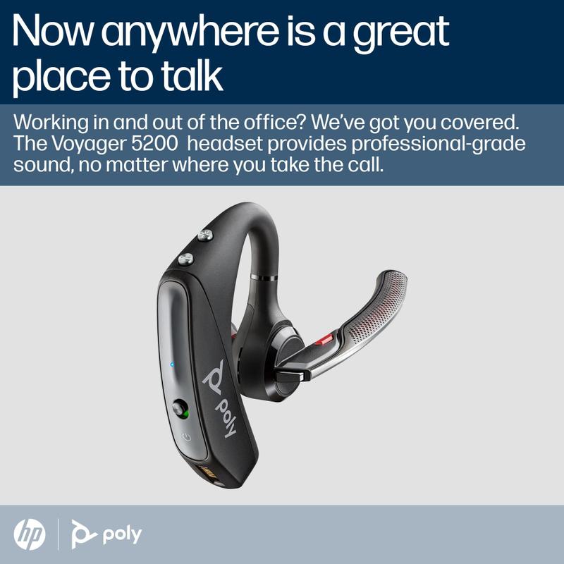 Fone de Ouvido Bluetooth Monoauricular Plantronics Voyager 5200